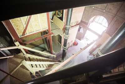 910341 Interieur van de watertoren (Heuveloord 25a) te Utrecht.